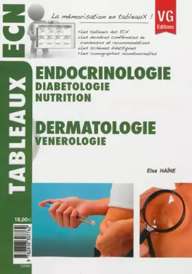 Couverture du produit · Endocrinologie, diabétologie nutrition  Dermatologie, vénérologie