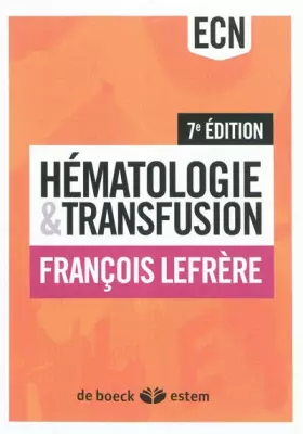 Couverture du produit · Hématologie et transfusion