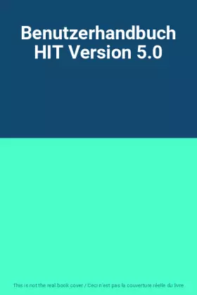Couverture du produit · Benutzerhandbuch HIT Version 5.0