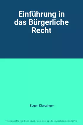 Couverture du produit · Einführung in das Bürgerliche Recht