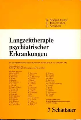 Couverture du produit · Langzeittherapie psychiatrischer Erkrankungen - und Hinterhuber Kryspin-Exner, Schubert