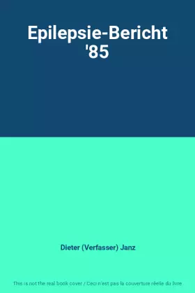 Couverture du produit · Epilepsie-Bericht '85