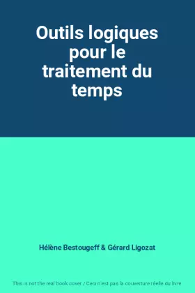Couverture du produit · Outils logiques pour le traitement du temps