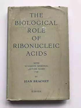 Couverture du produit · Biological Role of Ribonucleic Acids