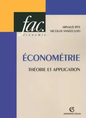 Couverture du produit · Econométrie : Théorie et application