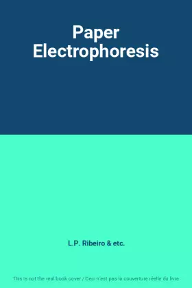 Couverture du produit · Paper Electrophoresis