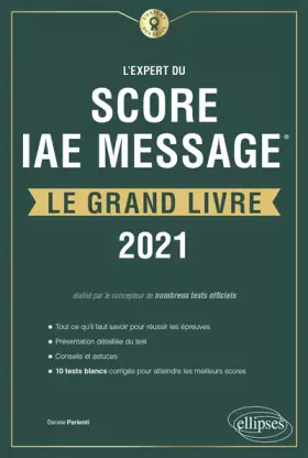 Couverture du produit · L'Expert du Score IAE Message® - Le Grand Livre