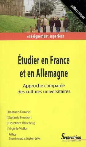 Couverture du produit · Etudier en France et en Allemagne: Approche comparée des cultures universitaires