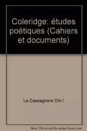Couverture du produit · Coleridge, études poétiques