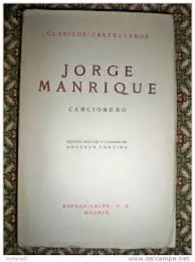 Couverture du produit · Jorge Manrique, Cancionero, cuarta edicion (Clasicos Castellanos, 94)