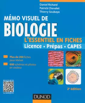Couverture du produit · Mémo visuel de biologie - 2e édition: L'essentiel en fiches