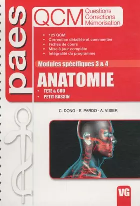 Couverture du produit · Anatomie Modules spécifiques 3 & 4: Tête & cou, petit bassin