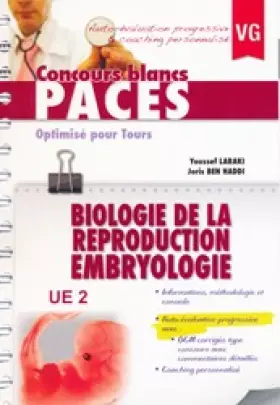 Couverture du produit · Biologie de la reproduction, embryologie UE 2: Optimisé pour Tours