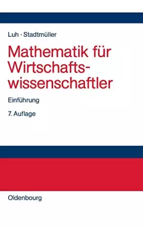 Couverture du produit · Mathematik Für Wirtschaftswissenschaftler: Einführung