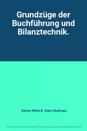 Couverture du produit · Grundzüge der Buchführung und Bilanztechnik.