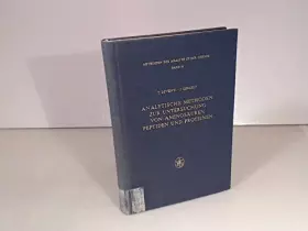 Couverture du produit · Analytische Methoden zur Untersuchung von Aminosäuren, Peptiden und Proteinen