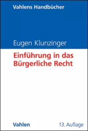 Couverture du produit · Einführung in das Bürgerliche Recht