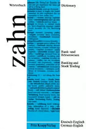 Couverture du produit · Dictionary of Banking and Stock Trading: German-English/Worterbuch Fru Das Bank- Und Borsenwesen, Teil 1 : Deutsch-English