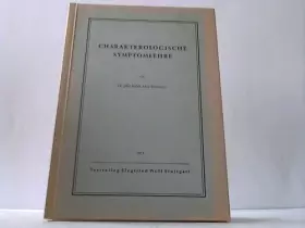 Couverture du produit · Charakterologische Symptomlehre
