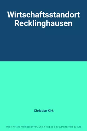 Couverture du produit · Wirtschaftsstandort Recklinghausen