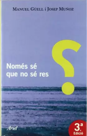 Couverture du produit · Només sé que no sé res