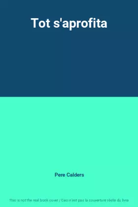 Couverture du produit · Tot s'aprofita