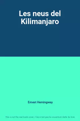 Couverture du produit · Les neus del Kilimanjaro