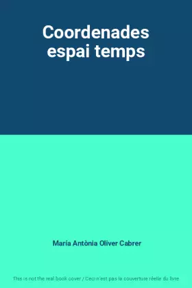 Couverture du produit · Coordenades espai temps