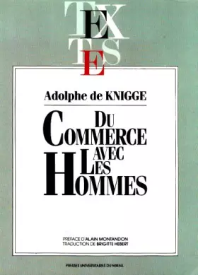 Couverture du produit · Du commerce avec les hommes
