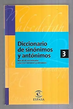 Couverture du produit · DICCIONARIO DE SINONIMOS Y ANTONIMOS