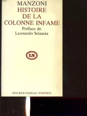 Couverture du produit · Histoire de la colonne infame