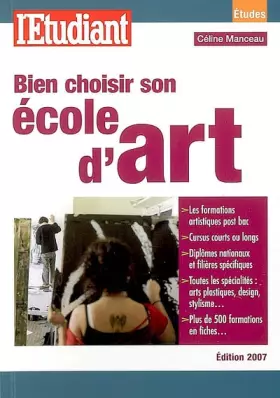 Couverture du produit · Bien choisir son école d'art