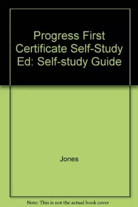 Couverture du produit · Progress First Certificate Self-Study Ed