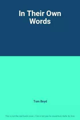 Couverture du produit · In Their Own Words