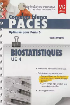 Couverture du produit · Biostatistiques UE 4: Optimisé pour Paris 6