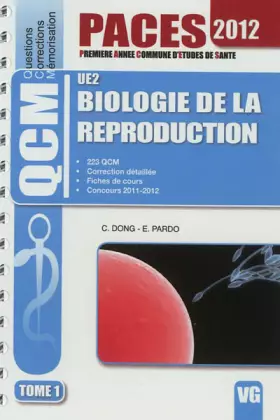 Couverture du produit · Biologie de la reproduction UE2 : Tome 1