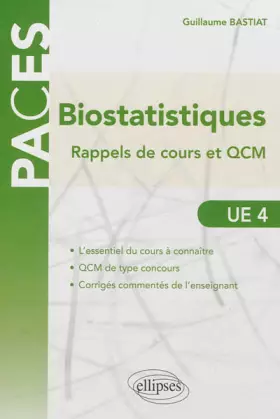 Couverture du produit · Biostatistiques Rappels de Cours & QCM UE4