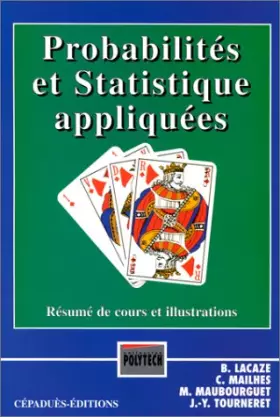 Couverture du produit · Probabilités et statistique appliquées. Résumé de cours et illustrations