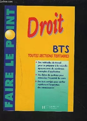 Couverture du produit · FAIRE POINT DROIT BTS TERTIAIRE