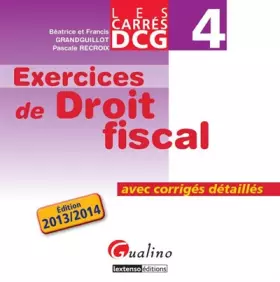 Couverture du produit · Carrés Exos DCG 4 Droit fiscal