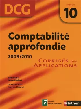 Couverture du produit · COMPTABILITE APPROF EPR 10 COR