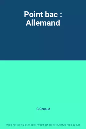 Couverture du produit · Point bac : Allemand