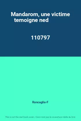 Couverture du produit · Mandarom, une victime temoigne ned                                                            110797