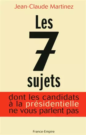 Couverture du produit · 7 SUJETS DONT LS CANDIDATS PRE
