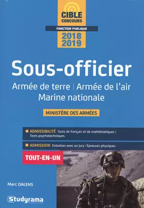 Couverture du produit · Sous-officier de l'armée de terre, de l'air et de la marine nationale