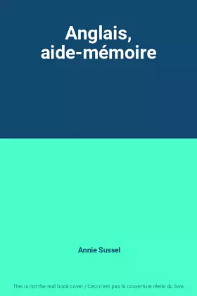 Couverture du produit · Anglais, aide-mémoire