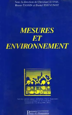 Couverture du produit · Mesures et environnement: Actes des septièmes Journées du diplôme d'études approfondies Sciences et techniques de l'environneme