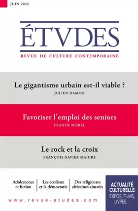 Couverture du produit · Etudes 4305 - 06-23