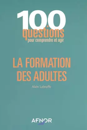 Couverture du produit · La formation des adultes