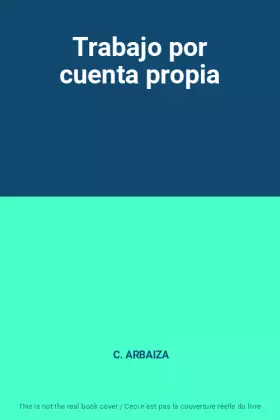 Couverture du produit · Trabajo por cuenta propia